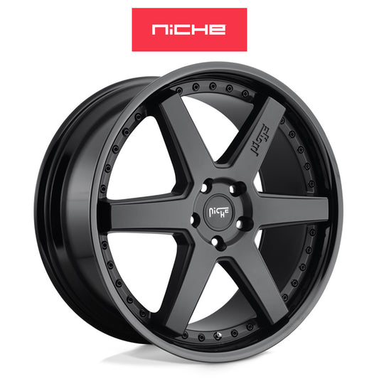 BMW X5用 ニッチ アルテア 20x9J グロスブラックマットブラック ホイール４本セット Niche Altair M192 20X9 5X112 GL-BLK-MB 38MM (送料無料)