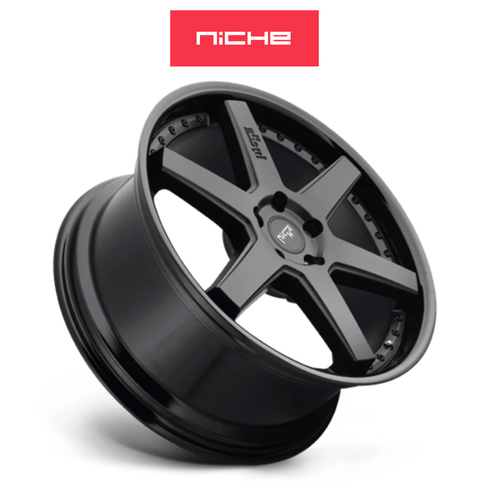 BMW X5用 ニッチ アルテア 20x9J グロスブラックマットブラック ホイール４本セット Niche Altair M192 20X9 5X112 GL-BLK-MB 38MM (送料無料)