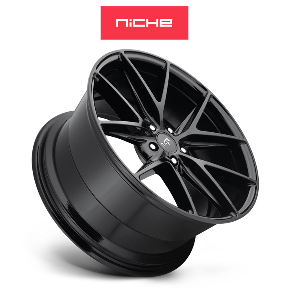 ホンダ シビック　タイプＲ(Honda Civic Type-R)用 ニッチ ミサノ 20x9J ET 35 フロント&リア グロス(艶あり)ブラックホイール４本セット Niche MISANO 20X9 5X120 72 BL +35 (送料無料)