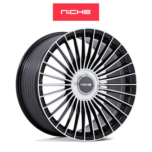 レクサス ＲＸ用 ニッチ セリーン 20x9J ET 35 フロント、リア グロスブラック マシンドフェイス フリーフォームホイール４本セット Niche SERENE 20X9 5X112/4.5 72 +35 G-BLK-MCH (消費税、送料込み)