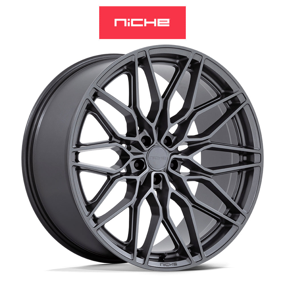 トヨタ GR スープラ (Toyota GR Supra)用 ニッチ カラブリア５ 20x9J ET 20 フロント 20x10.5J ET 38 リア マットガンメタル ホイール４本セット Niche CALABRIA 5 20X9 5X112 66 +20 M-GNMTL / CALABRIA 5 20X10.5 5X112 66 +38 M-GNMTL (送料無料)
