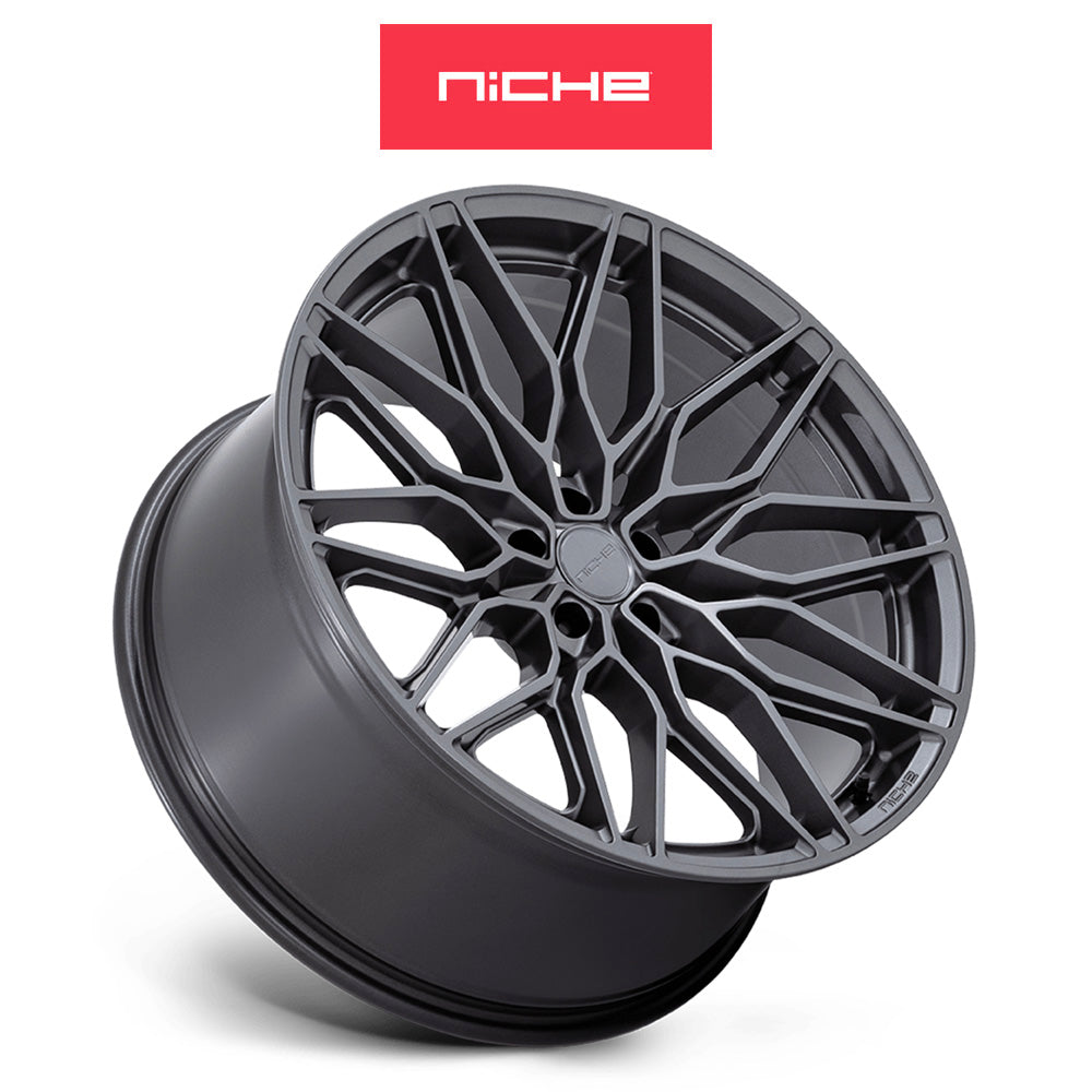 トヨタ GR スープラ (Toyota GR Supra)用 ニッチ カラブリア５ 20x9J ET 20 フロント 20x10.5J ET 38 リア マットガンメタル ホイール４本セット Niche CALABRIA 5 20X9 5X112 66 +20 M-GNMTL / CALABRIA 5 20X10.5 5X112 66 +38 M-GNMTL (送料無料)