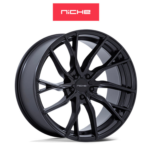 アウディ ＴＴクーペ用 ニッチ ノヴァラ 20x9J ET 42 フロント、リア マットブラック ホイール４本セット　Niche NOVARA 20X9 5X112 66 BD +42 (消費税、送料込み)