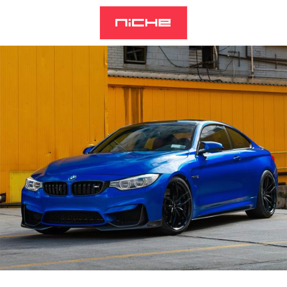 ホンダ シビック　タイプＲ(Honda Civic Type-R)用  ニッチ ヴォッソ 19x8.5J ET 35 フロント&リア マットブラックホイール４本セット Niche VOSSO 19X8.5 5X120 72 BD 35MM (送料無料)