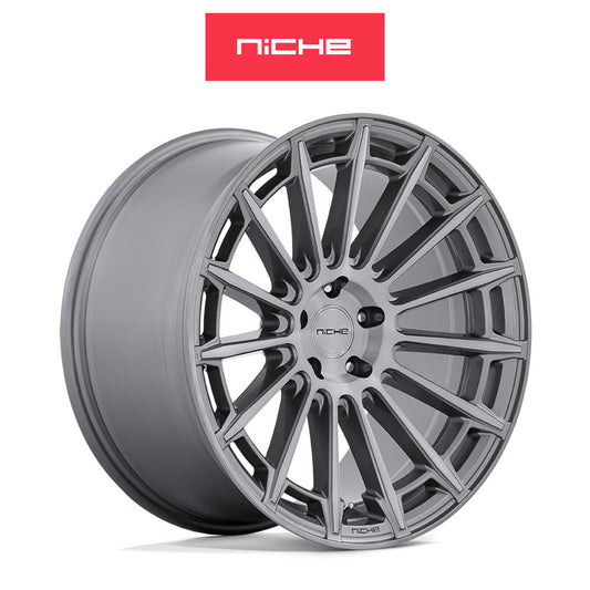 アウディ ＴＴクーペ用 ニッチ アマルフィ 20x9J ET 38 フロント&リア プラチナム ホイール４本セット Niche AMALFI 20X9 5X112 66 GLR +38 (消費税、送料込み)