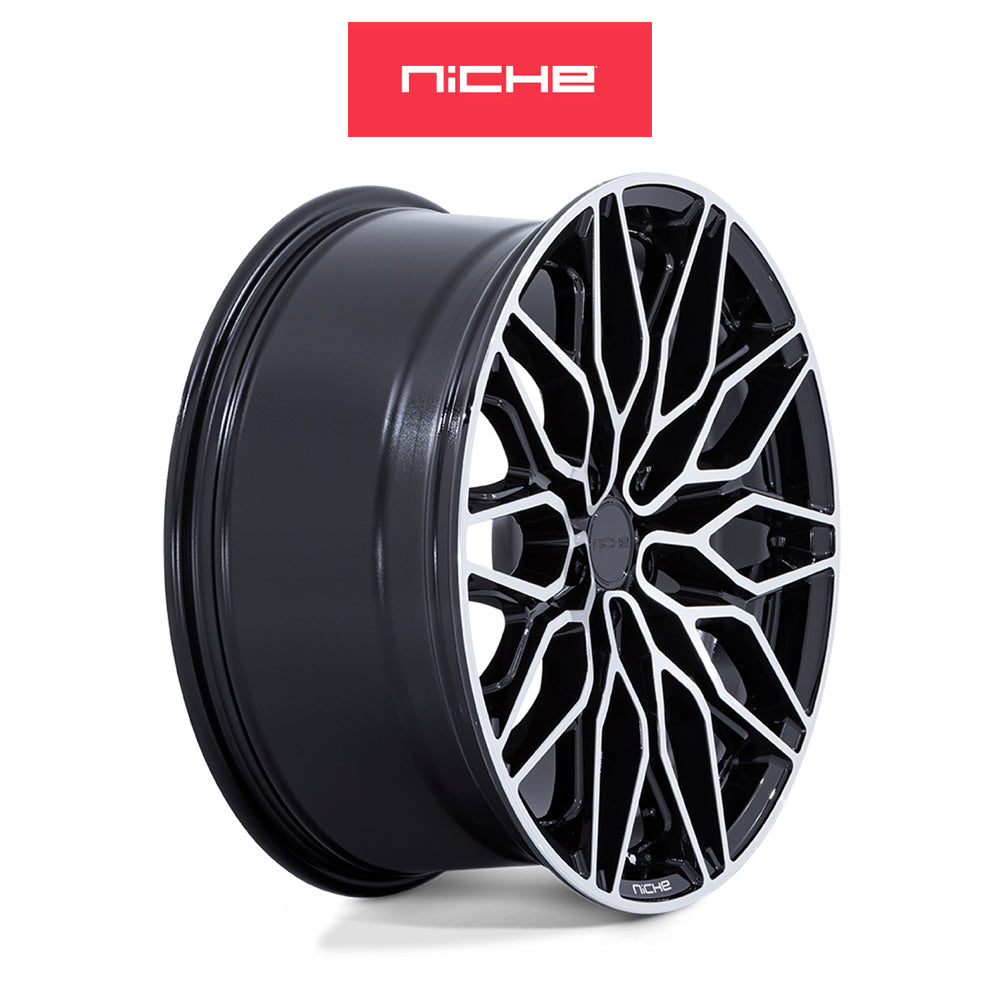 トヨタ GR スープラ (Toyota GR Supra)用 ニッチ カラブリア５ 20x9J ET 20 フロント 20x10.5J ET 38 リア グロスブラック マシンド ホイール４本セット Niche CALABRIA 5 20X9 5X112 66 +20 GBLK-MCH / CALABRIA 5 20X10.5 5X112 66 +38 GBLK-MCH (送料無料)