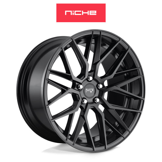 アウディ ＴＴクーペ用 ニッチ ガマ 20x9J ET 38 フロント、リア マットブラックホイール４本セット　Niche GAMMA 20X9 5X112 66.56 BD 38MM (消費税、送料込み)