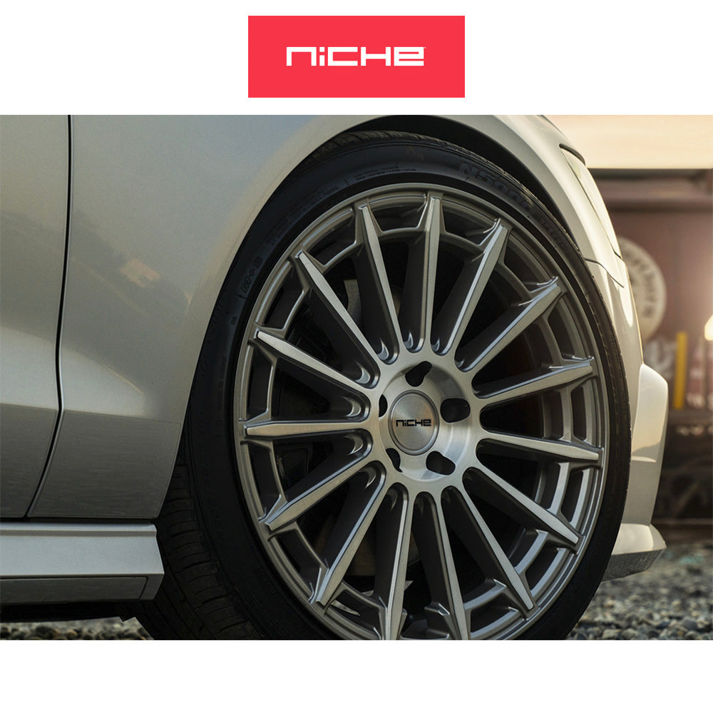 アウディ ＴＴクーペ用 ニッチ アマルフィ 20x9J ET 38 フロント&リア プラチナム ホイール４本セット Niche AMALFI 20X9 5X112 66 GLR +38 (消費税、送料込み)