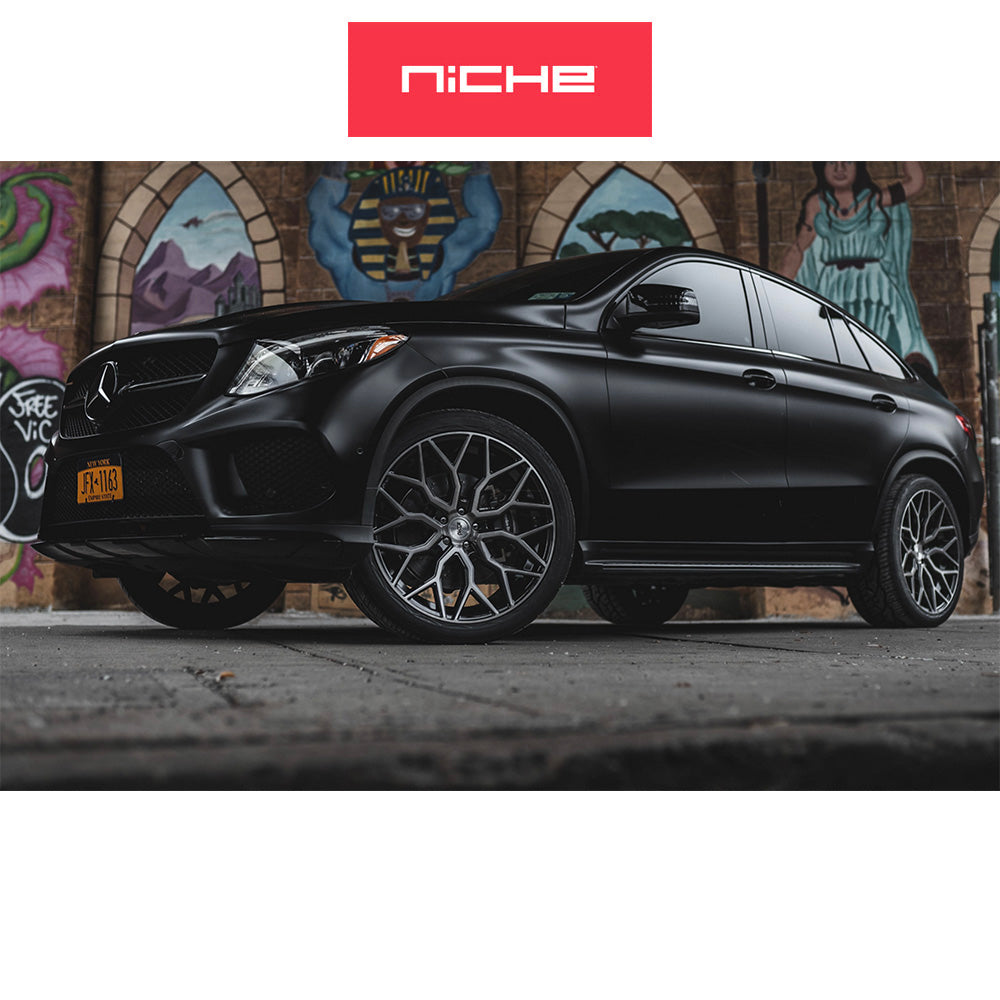 レクサス ＲＸ用 ニッチ マザンティ 20x9J ET 35 フロント、リア グロスブラックブラッシュドフェイス ホイール４本セット Niche MAZZANTI 20X9 5X4.5 72 RBL 35MM (消費税、送料込み)