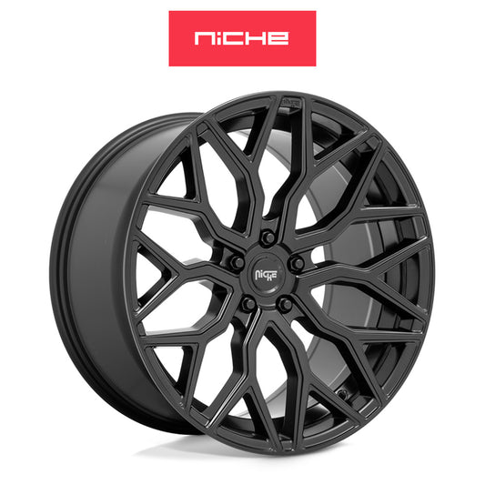 トヨタ GR スープラ用 ニッチ マザンティ 20x9J ET 27 フロント、20x10.5 ET 40 リア マットブラック ホイール４本セット (消費税、送料込み)