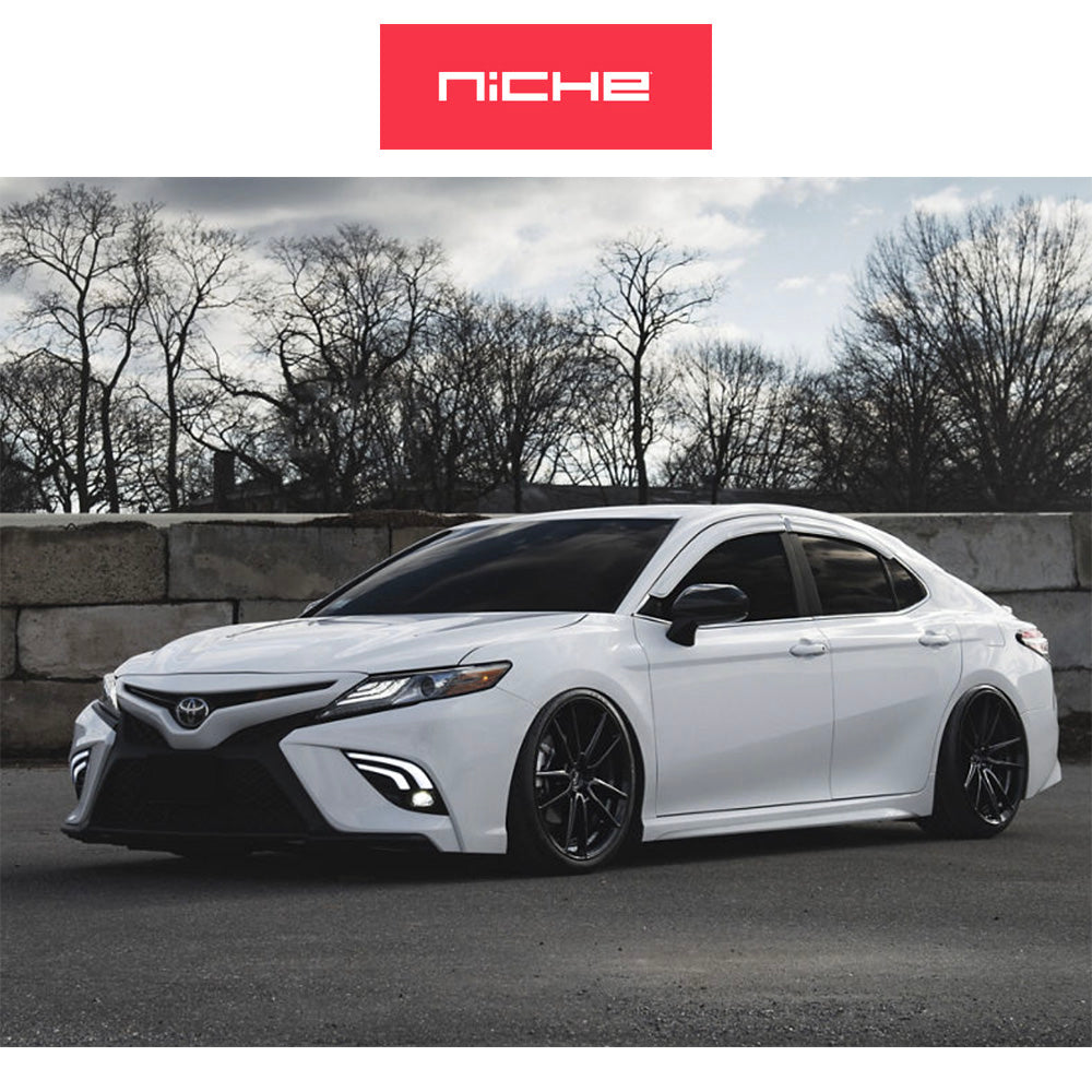 ホンダ シビック　タイプＲ(Honda Civic Type-R)用 ニッチ DFS 19x8.5J ET 35 フロント&リア グロスブラック ホイール４本セット Niche DFS 19X8.5 5X120 72 BL +35 (送料無料)
