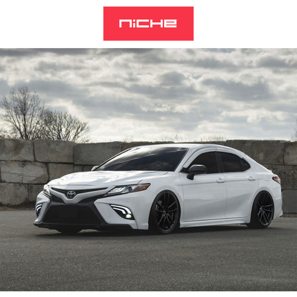 ホンダ シビック　タイプＲ(Honda Civic Type-R)用 ニッチ DFS 19x8.5J ET 35 フロント&リア グロスブラック ホイール４本セット Niche DFS 19X8.5 5X120 72 BL +35 (送料無料)