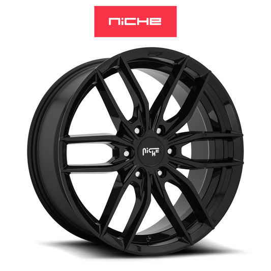 シボレー タホ 用 ニッチ ヴォッソ 20x9J ET 20 フロント、リア グロスブラック アルミニウムホイール４本セット (消費税、送料込み)