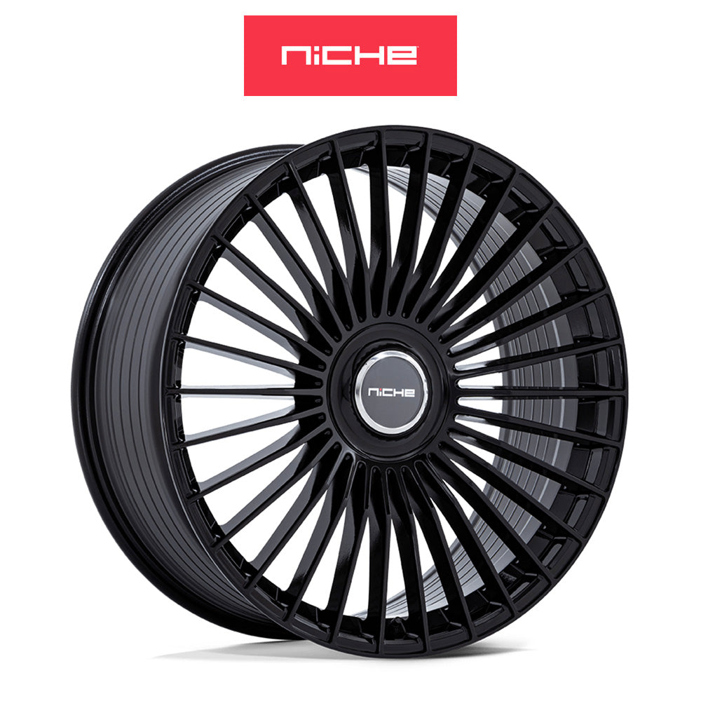 レクサス ＲＸ用 ニッチ セリーン 20x9J ET 35 フロント、リア グロスブラック フリーフォームホイール４本セット (消費税、送料込み)