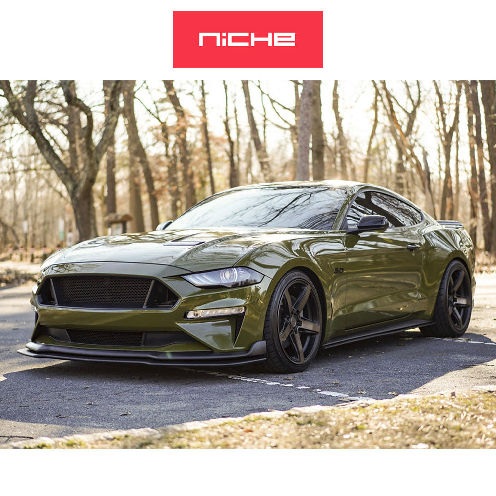 アウディ ＴＴクーペ用 ニッチ テラモ 20x9J ET 42 フロント、リア マットブラックダブルダークティント ホイール４本セット　Niche TERAMO 20X9 5X112 66 MBT +42 (消費税、送料込み)