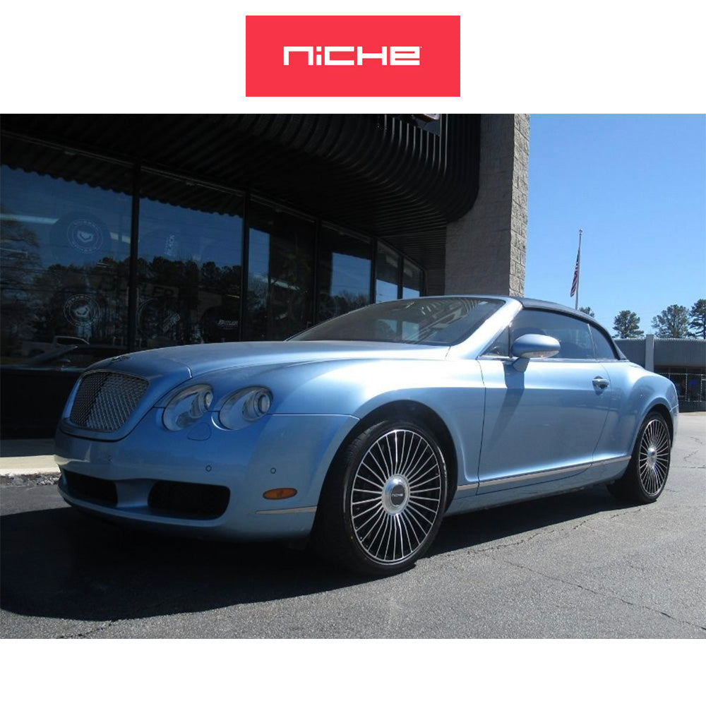 日産 ＧＴ－Ｒ用 ニッチ セリーン 20x9J ET 35 フロント、20x10.5 ET 40 リア グロスブラック マシンドフェイス フローフォーミング・アルミニウムホイール４本セット (消費税、送料込み)