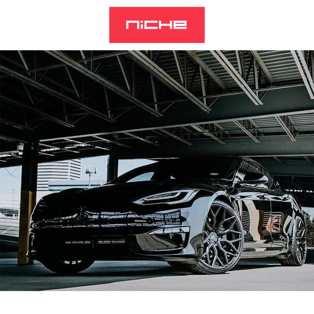 トヨタ GR スープラ用 ニッチ マザンティ 20x9J ET 27 フロント、20x10.5 ET 40 リア マットブラック ホイール４本セット (消費税、送料込み)