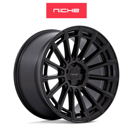 トヨタ GR スープラ用 ニッチ アマルフィ 20x9J ET 25 フロント、20x10.5 ET 40 リア マットブラック ホイール４本セット (消費税、送料込み)