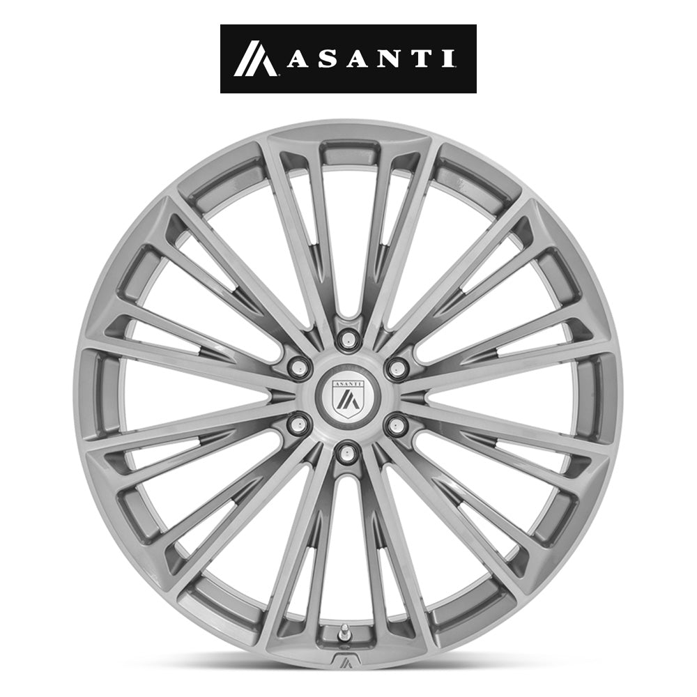 レクサス ＲＸ用 アサンティ コロナ 20x9J ET 35 フロント、リア チタニウムブラッシュド フロー成形アルミニウムホイール４本セット　Asanti CORONA 20X9 5X4.5 72 +35 TITAN-BRUSH (消費税、送料込み)