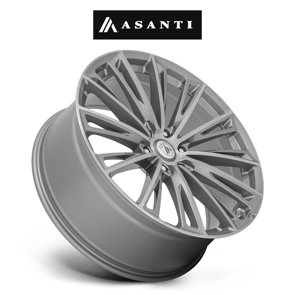 レクサス ＲＸ用 アサンティ コロナ 20x9J ET 35 フロント、リア チタニウムブラッシュド フロー成形アルミニウムホイール４本セット　Asanti CORONA 20X9 5X4.5 72 +35 TITAN-BRUSH (消費税、送料込み)