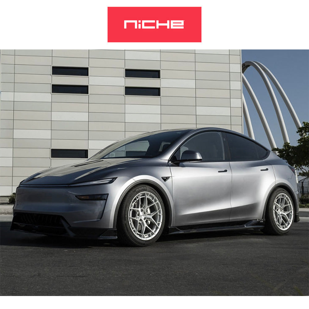 ランドローバー レンジローバー用 ニッチ リビエラ 22x9J ET 27 フロント、リア グロスシルバー ブラッシュドフェイス フリーフォームホイール４本セット (消費税、送料込み)