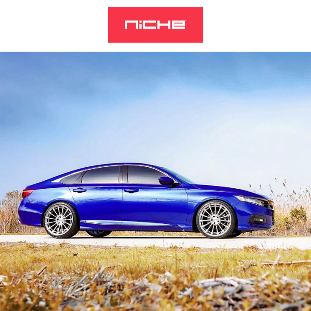 ホンダ シビック　タイプＲ(Honda Civic Type-R)用 ニッチ アマルフィ 20x9J ET 35 フロント&リア プラチナム ホイール４本セット Niche AMALFI 20X9 5X120 72 GLR +35 (送料無料)