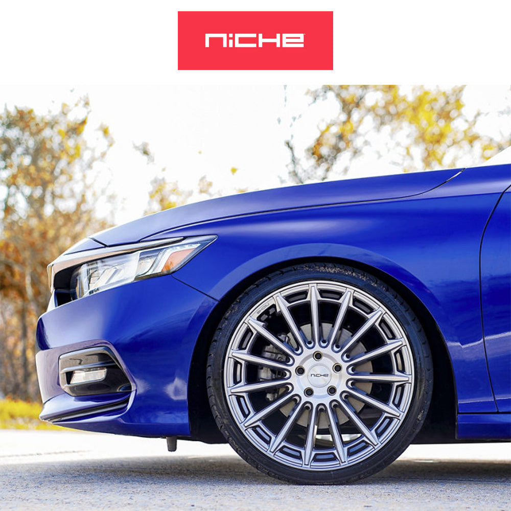 ホンダ シビック　タイプＲ(Honda Civic Type-R)用 ニッチ アマルフィ 20x9J ET 35 フロント&リア プラチナム ホイール４本セット Niche AMALFI 20X9 5X120 72 GLR +35 (送料無料)