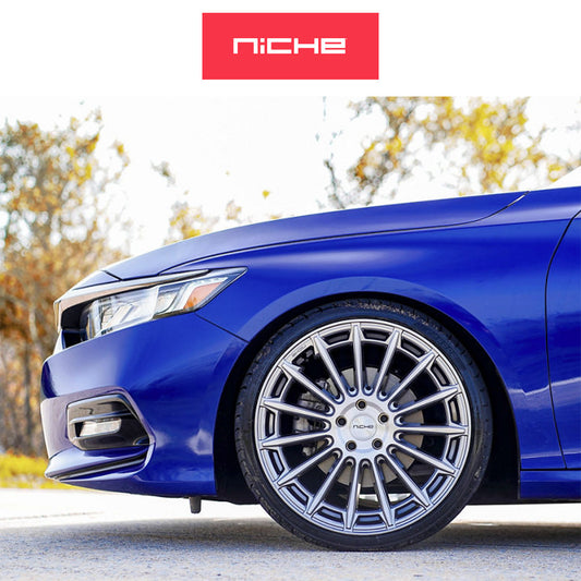 ホンダ シビック　タイプＲ(Honda Civic Type-R)用 ニッチ アマルフィ 20x9J ET 35 フロント&リア プラチナム ホイール４本セット Niche AMALFI 20X9 5X120 72 GLR +35 (送料無料)