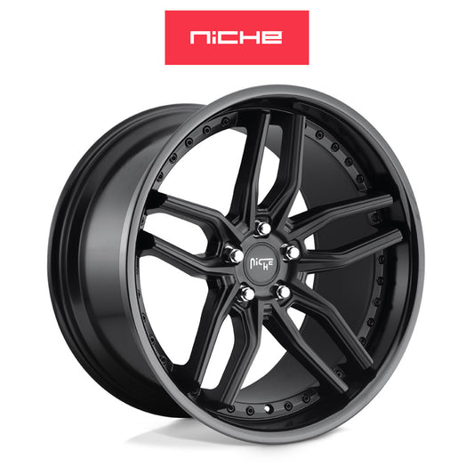 レクサス ＲＸ用 ニッチ メソッド 19x8.5J ET 35 フロント&リア グロスブラック マットブラック ホイール４本セット　Niche METHOS 19X8.5 5X4.5 72 BLD +35 (消費税、送料込み)