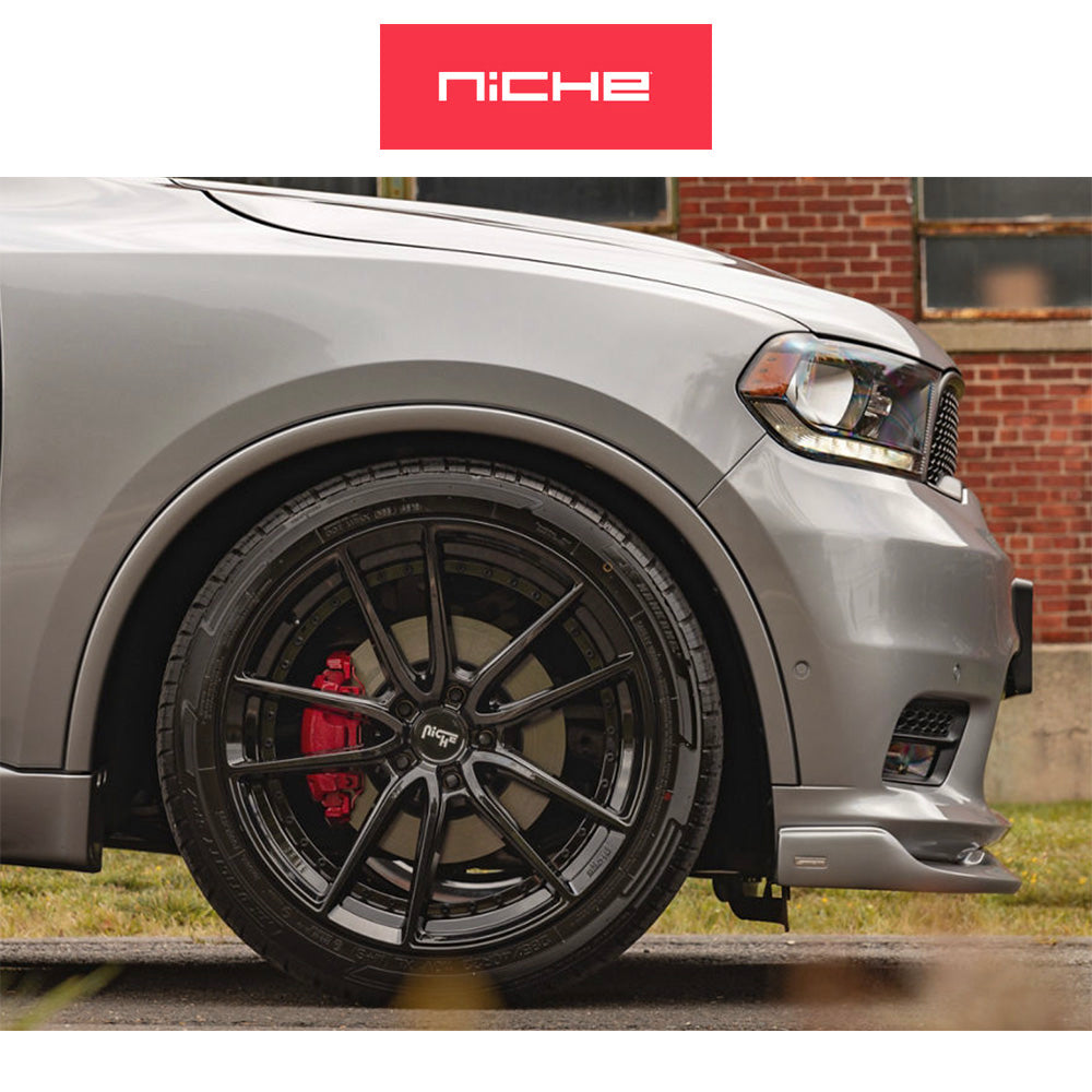 テスラモデル３用 ニッチ DFS 18x8J ET 40 フロント、リア グロスブラック ホイール４本セット　Niche DFS 18X8 5X4.5 72 BL +40 (消費税、送料込み)