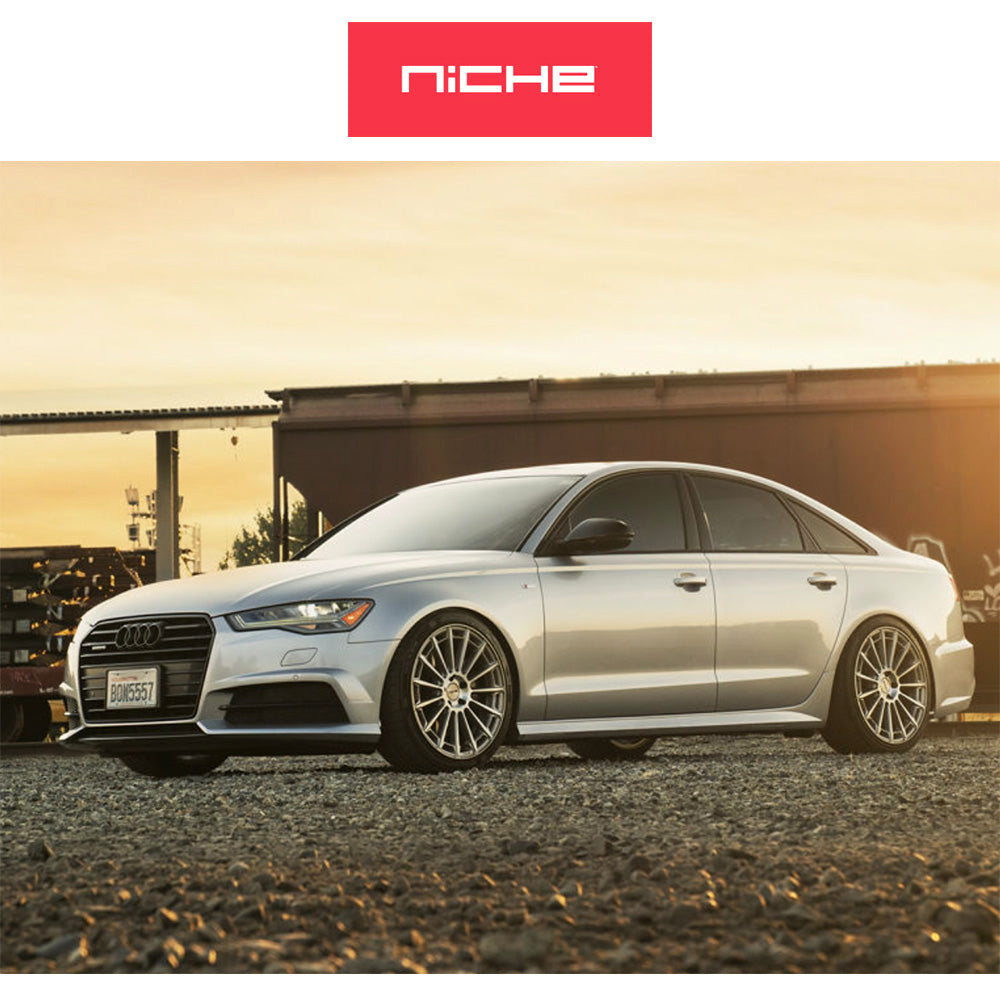 トヨタ GR スープラ用 ニッチ アマルフィ 20x9J ET 25 フロント、20x10.5 ET 40 リア プラチナム ホイール４本セット (消費税、送料込み)