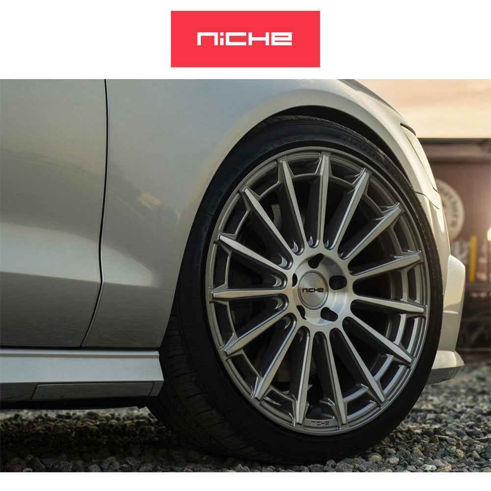 トヨタ GR スープラ用 ニッチ アマルフィ 20x9J ET 25 フロント、20x10.5 ET 40 リア プラチナム ホイール４本セット (消費税、送料込み)