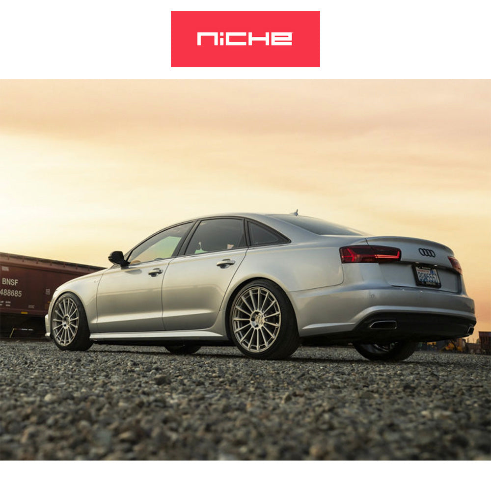 トヨタ GR スープラ用 ニッチ アマルフィ 20x9J ET 25 フロント、20x10.5 ET 40 リア プラチナム ホイール４本セット (消費税、送料込み)