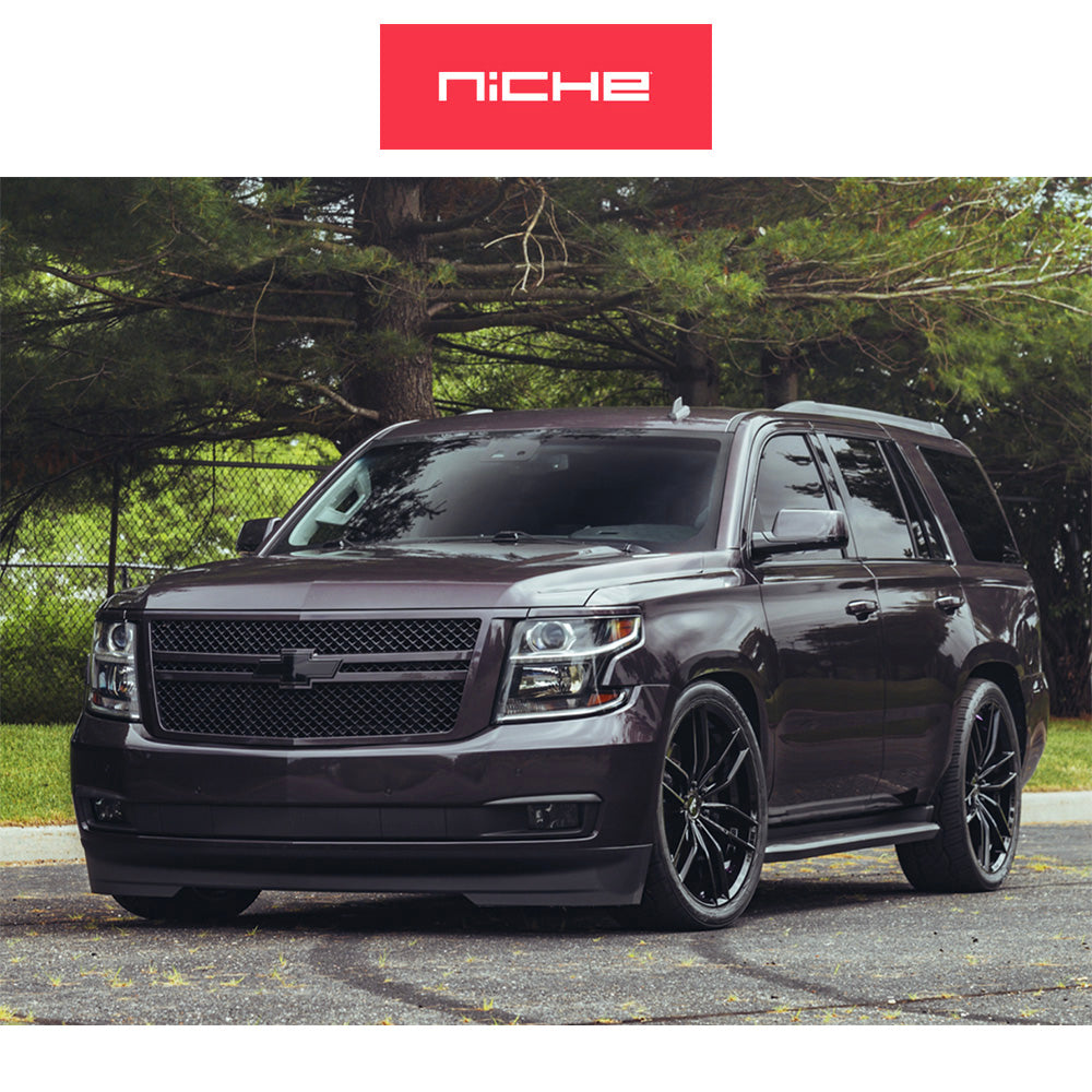 トヨタ ランドクルーザー用 ニッチ ヴォッソ 20x9J ET 20 フロント、リア グロスブラック ホイール４本セット　 Niche VOSSO 20X9 6X5.5 106.1 BL 20MM (消費税、送料込み)