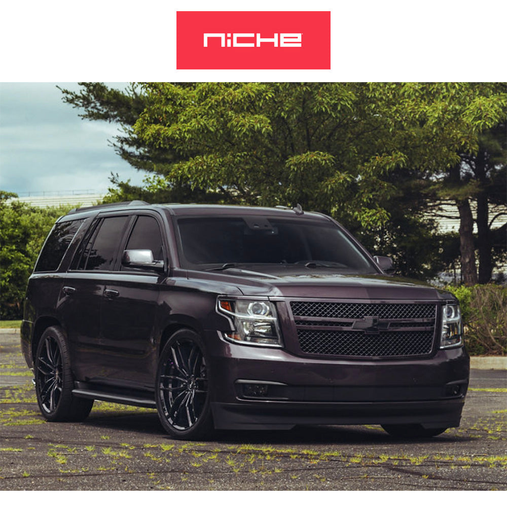 トヨタ ランドクルーザー用 ニッチ ヴォッソ 20x9J ET 20 フロント、リア グロスブラック ホイール４本セット　 Niche VOSSO 20X9 6X5.5 106.1 BL 20MM (消費税、送料込み)