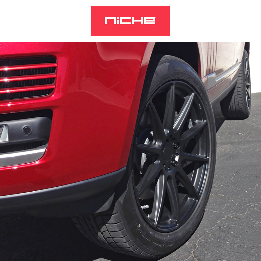 レクサス ＲＸ用 ニッチ エッセン 19x8.5J ET 35 フロント、リア マットブラック ホイール４本セット　Niche ESSEN 19X8.5 5X4.5 72 BD +35 (消費税、送料込み)