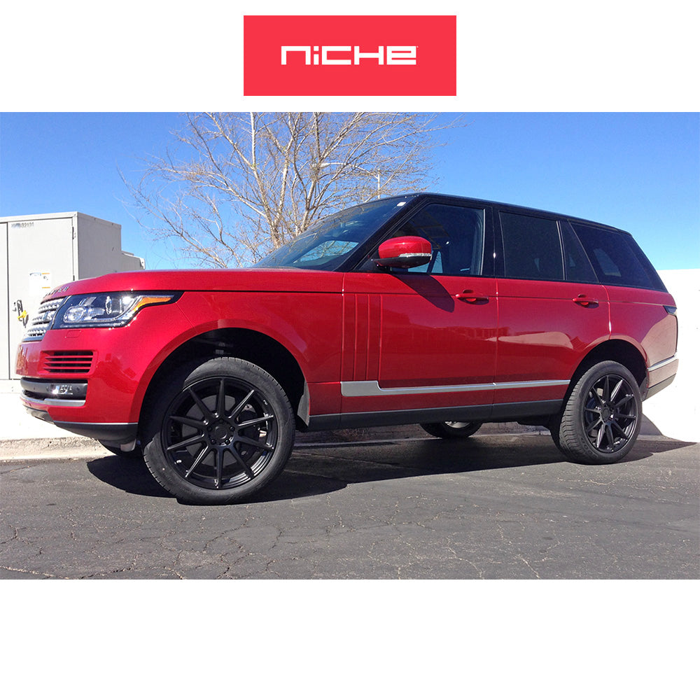 レクサス ＲＸ用 ニッチ エッセン 19x8.5J ET 35 フロント、リア マットブラック ホイール４本セット　Niche ESSEN 19X8.5 5X4.5 72 BD +35 (消費税、送料込み)