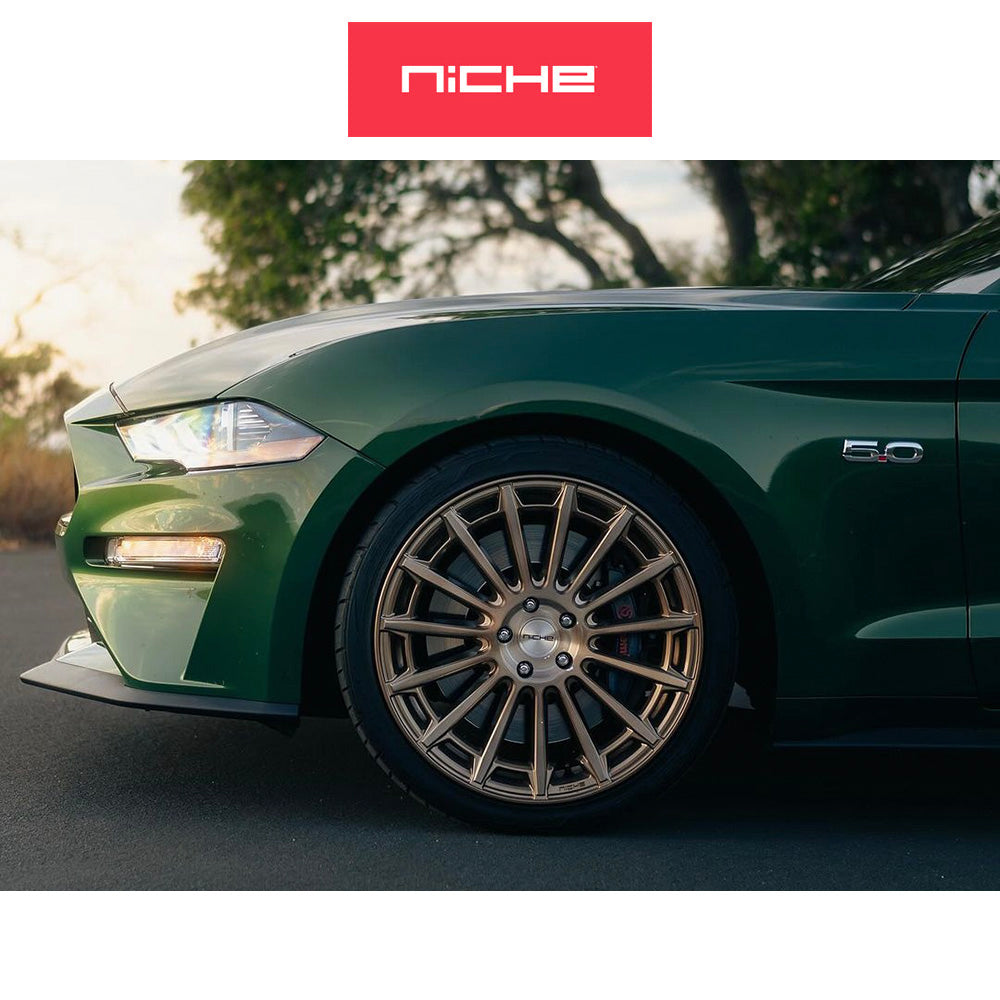 ホンダ シビック　タイプＲ(Honda Civic Type-R)用 ニッチ アマルフィ 20x9J ET 35 フロント&リア プラチナムブロンズ ホイール４本セット Niche AMALFI 20X9 5X120 72 BZBR +35 (送料無料)