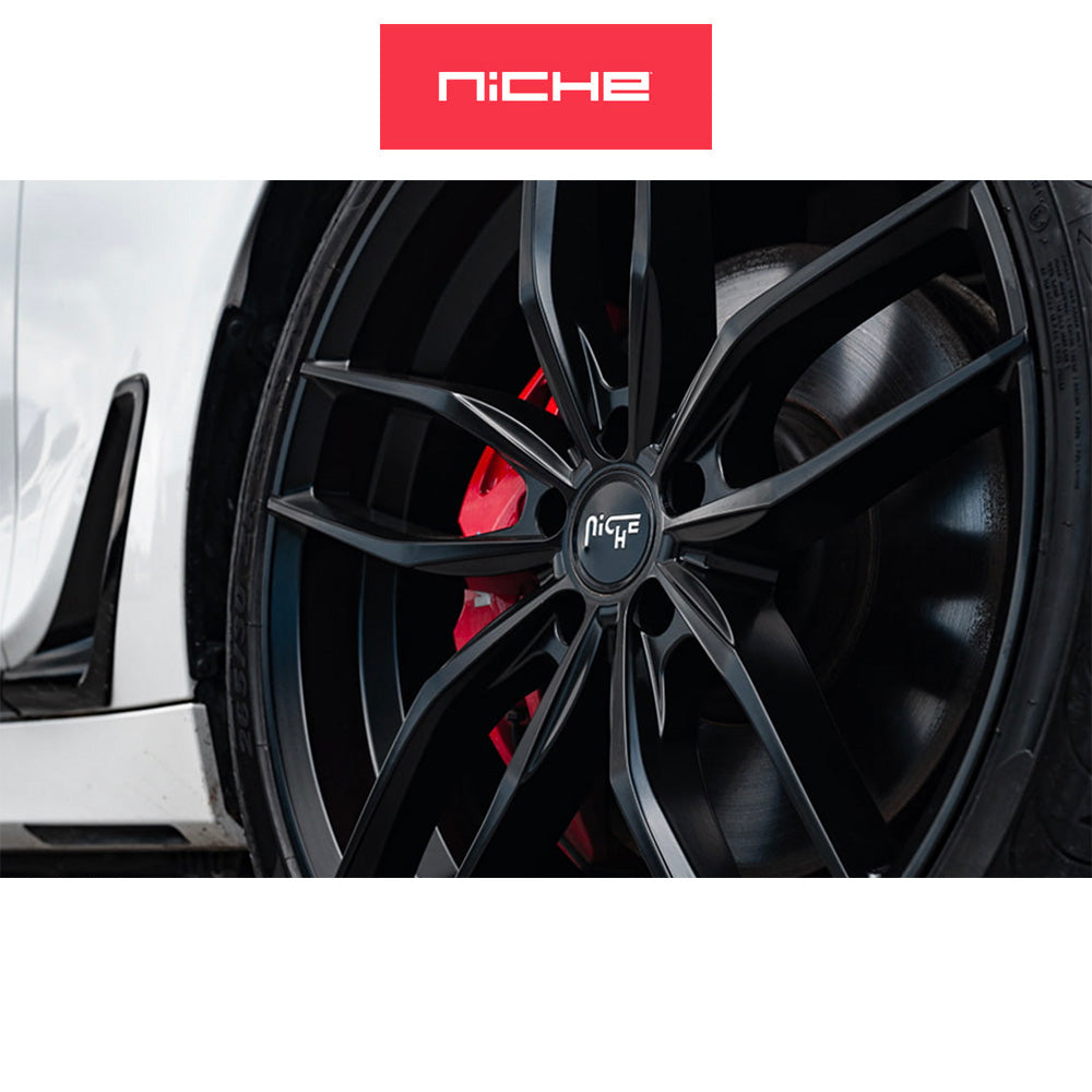 ホンダ シビック　タイプＲ(Honda Civic Type-R)用  ニッチ ヴォッソ 19x8.5J ET 35 フロント&リア マットブラックホイール４本セット Niche VOSSO 19X8.5 5X120 72 BD 35MM (送料無料)