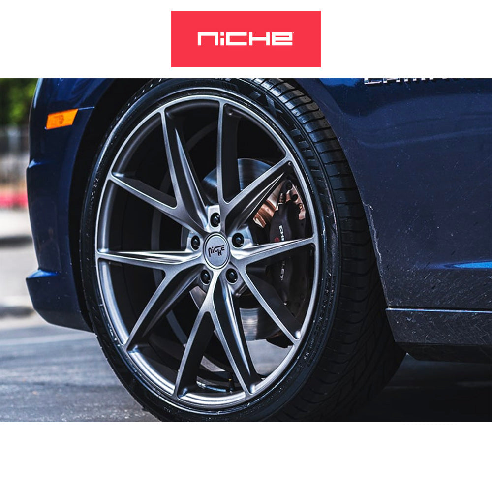 トヨタ プリウス(Toyota Prius)用 ニッチ ミサノ 17x8J ET 40 フロント&リア マットガンメタルホイール４本セット Niche MISANO 17X8 5X4.5 72.56 GD +40 (送料無料)