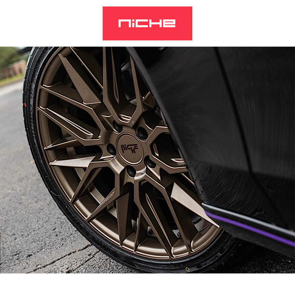 ホンダ シビック　タイプＲ(Honda Civic Type-R)用 ニッチ ガマ 19x9.5J ET 40 フロント&リア マットブロンズ ホイール４本セット Niche GAMMA 19X9.5 5X120 72 ZD +40 (送料無料)