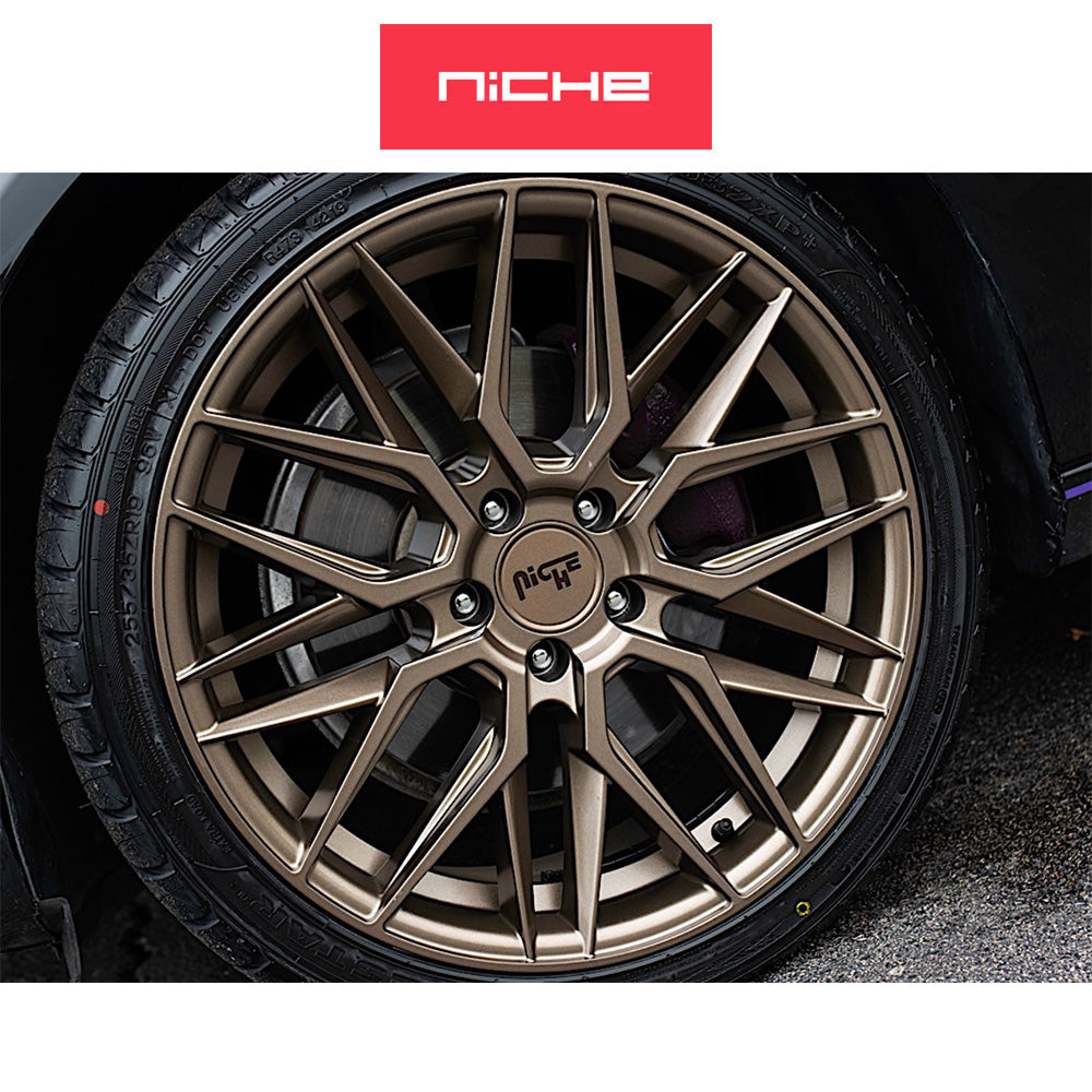 ホンダ シビック　タイプＲ(Honda Civic Type-R)用 ニッチ ガマ 19x9.5J ET 40 フロント&リア マットブロンズ ホイール４本セット Niche GAMMA 19X9.5 5X120 72 ZD +40 (送料無料)