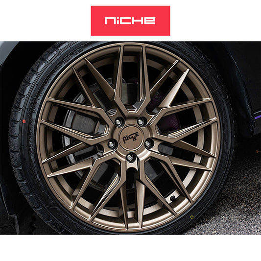ホンダ シビック　タイプＲ(Honda Civic Type-R)用 ニッチ ガマ 19x8.5J ET 35 フロント&リア マットブロンズ ホイール４本セット Niche GAMMA 19X8.5 5X120 72 ZD +35 (送料無料)