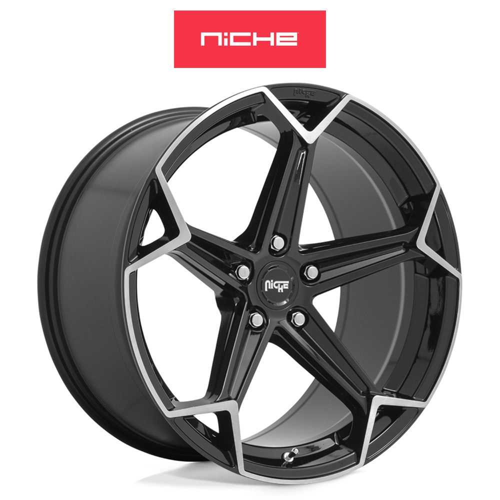 BMW X5用 ニッチ アロー 20x9J グロスブラックブラッシュド ホイール４本セット Niche Arrow M259 20X9 5X112 GL-BLK-BRSHD 27MM (送料無料)