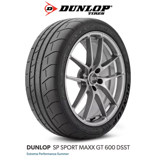 日産 ＧＴ－Ｒ用 ダンロップ SP スポーツマックス GT 600 DSST 255/40ZR20フロント、285/35ZR20 リア サマーランフラット純正タイヤ４本セット　DUNLOP  SP SPORT MAXX GT 600 DSST Extreme Performance Summer for Nissan GT-R (送料無料)