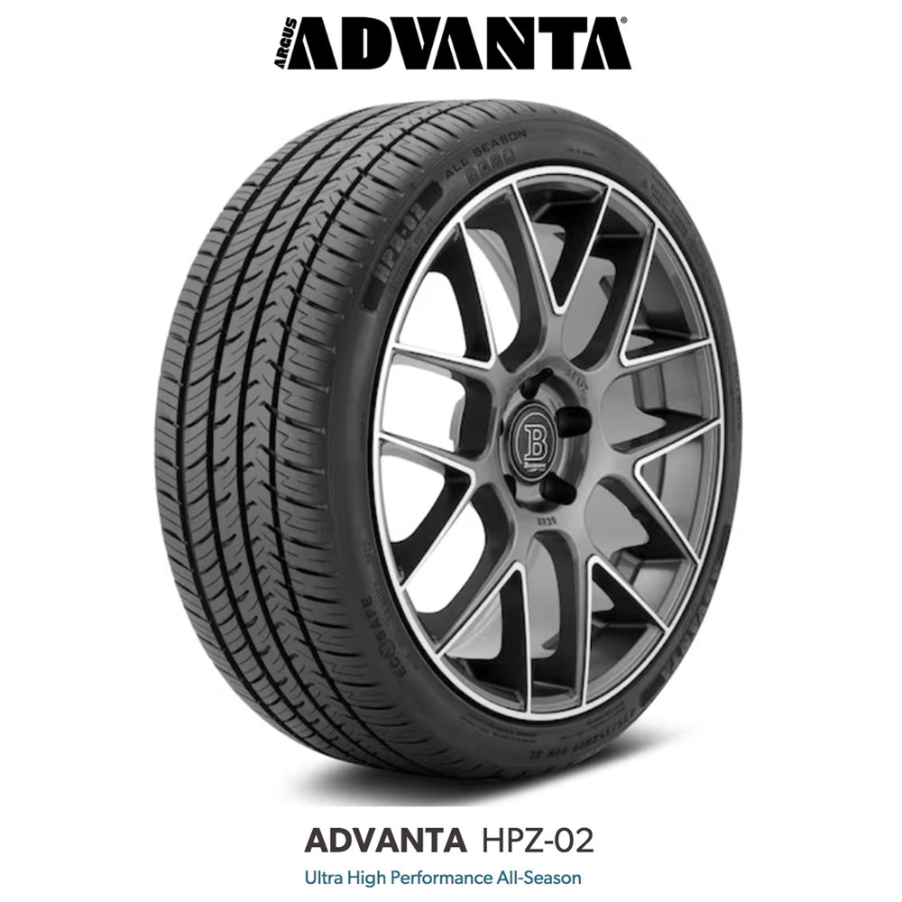 日産フェアレディＺ (Version S、 Version ST)用 アドバンタ HPZ-02 255/40ZR19フロント、275/35ZR19 リア オールシーズンタイヤ４本セット　ADVANTA  HPZ-02 Ultra High Performance All-Season for Nissan Z (送料無料)