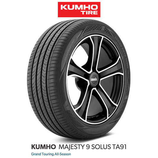 日産フェアレディＺ (Version S、 Version ST)用 クムホ マジェスティ9 ソルス TA91 255/40R19 フロント、275/35ZR19 リア オールシーズンタイヤ４本セット　KUMHO  MAJESTY 9 SOLUS TA91 Grand Touring All-Season for Nissan Z (送料無料)