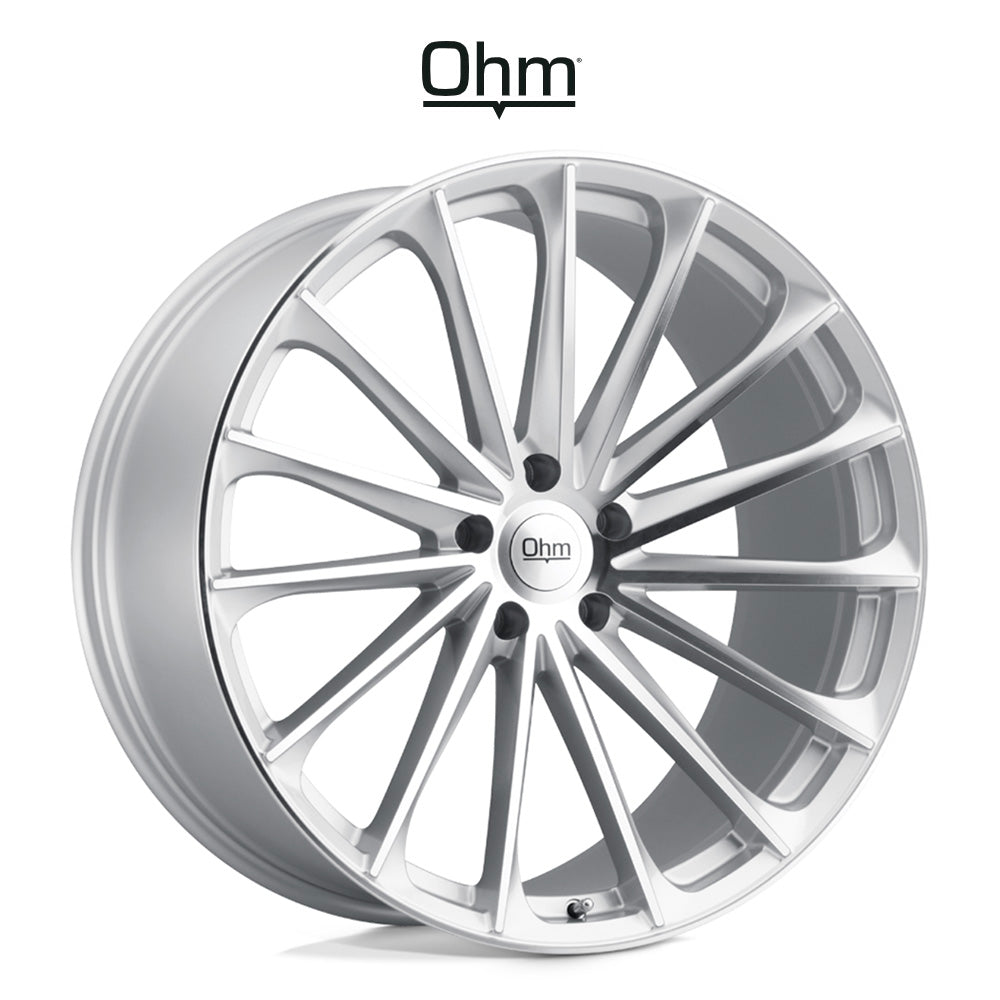 テスラ モデル３ (TESLA Model 3)用 OHM プロトン 17x7J シルバーミラーフェイス ホイール４本セット OHM Proton OMPTN OMPTN 17X7 5X4.5 SLV MIR-FC 50MM (送料無料)