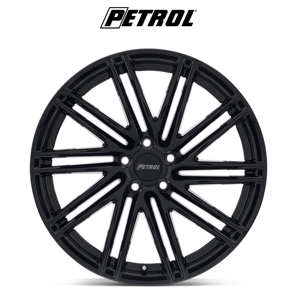 レクサス ＲＸ用 ペトロール P1C 20x8.5J ET 40 フロント、リア グロスブラック ホイール４本セット　Petrol PE P1C 20X8.5 5X4.5 76 G-BLK +40 (消費税、送料込み)