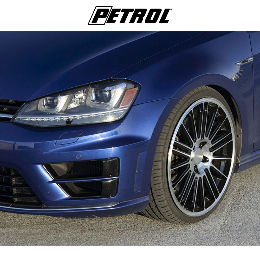 テスラモデル３用 ペトロール P1D 19x8J ET 40 フロント、リア グロスブラック（マシニング加工済みフェイス） ホイール４本セット　Petrol P1D 19X8 5X4.5 72 +40 G-BLK MACH (消費税、送料込み)